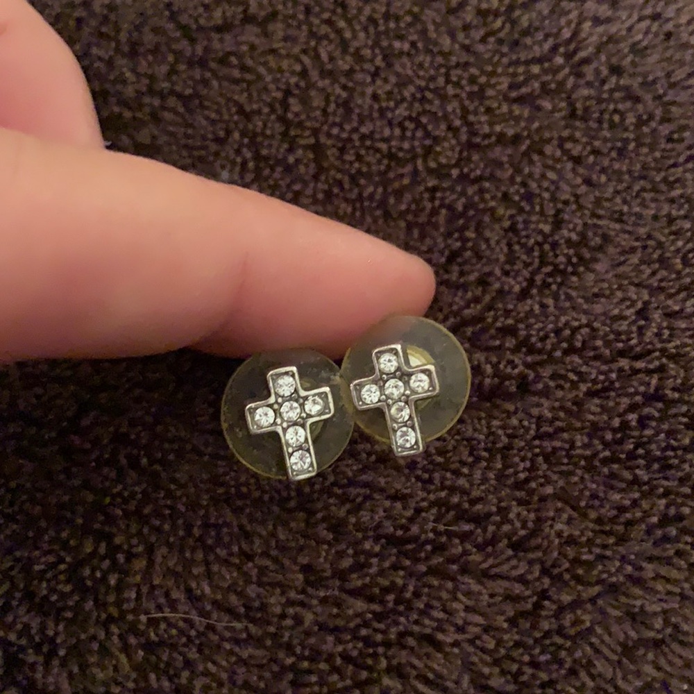 Brighton cross studs